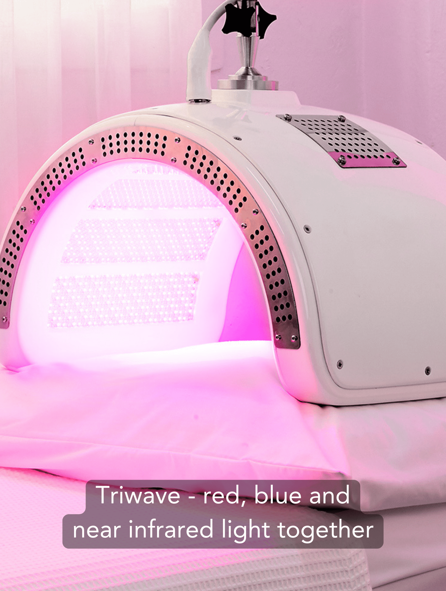 Dermalux treatment with red, blue and nearinfrared light concurrently